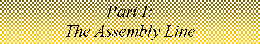 Text Box: Part I:The Assembly Line